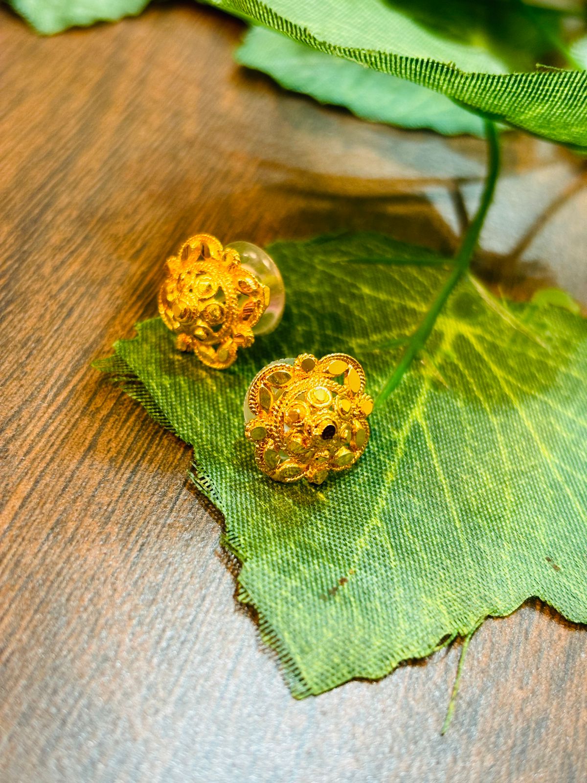 Refreshing Look-  Gold Plated Earrings